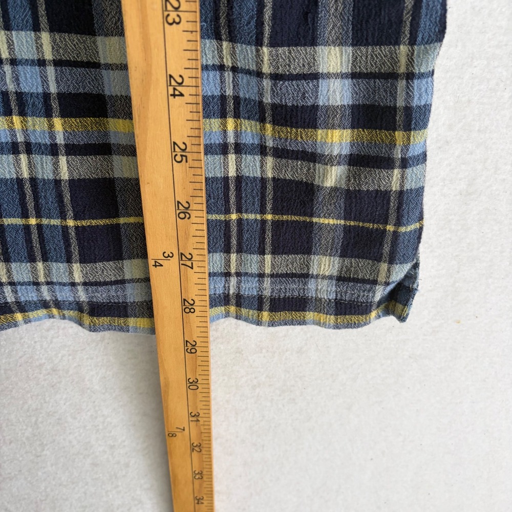 Patagonia Men's A/C Puckerware Shirt Seersucker Plaid Crinkle Short Sleeve Large - Picture 9 of 9